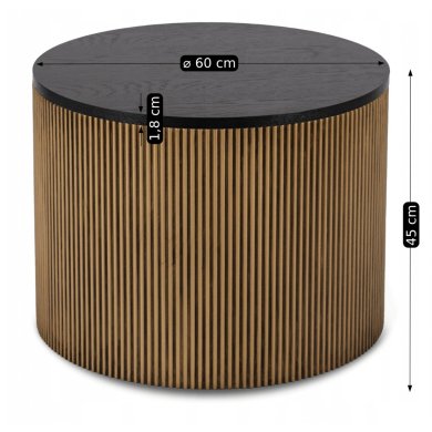 Журнальний стіл Mebel Elit MIRACLE Золотий ME.MIRACLE/CZ/ZL/L фото - 9