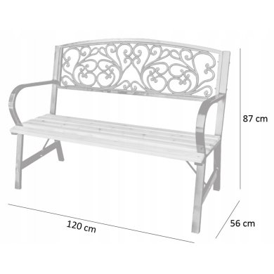 Садова лава Garden Line MEB2958 Дерево MEB2958 фото - 3