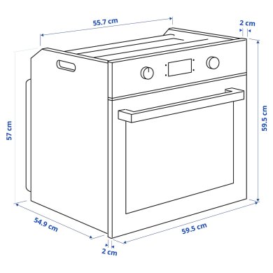 Духовой шкаф BEJUBLAD - 16 IKEA Духовой шкаф BEJUBLAD (ИКЕА BEJUBLAD) 60411664 фото - 16