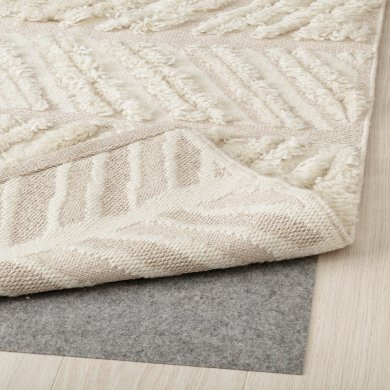 IKEA Килим LOKALGATA 170х240 см Бежевий (ИКЕА ЛОКАЛЬГАТА) 00556221 фото - 4