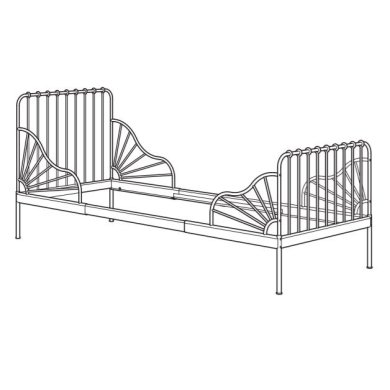 IKEA Висувна рама ліжка MINNEN (ИКЕА МИННЕН) 10503388 фото - 2
