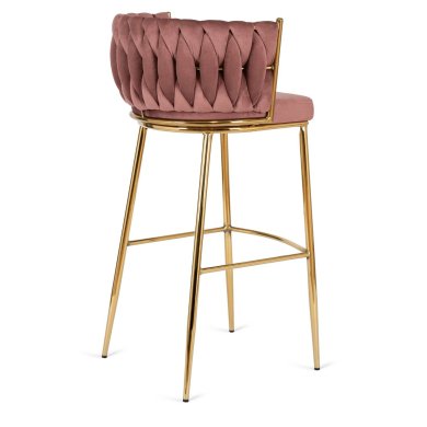 Барный стул Mebel Elit FLORES 2 Розовый ME.FLORES2/R/ZL/V/H фото - 3