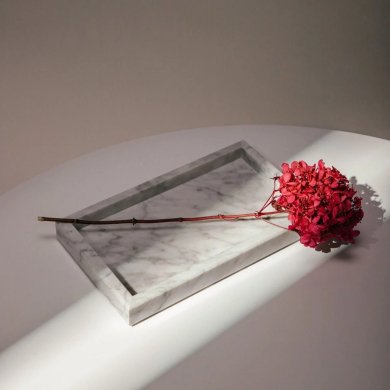 Декоративный поднос Homla MARMURI Белый 243342 фото - 5