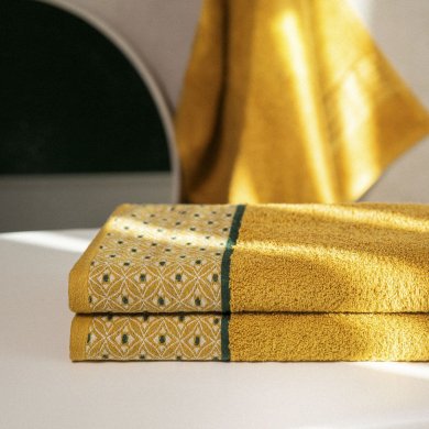 Полотенце для тела Homla KIMBERLEY 70x130 см Желтый 218574 фото - 4