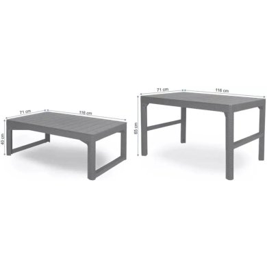 Комплект садовой мебели Keter SALEMO MAX 3 Капучино 003690 фото - 10