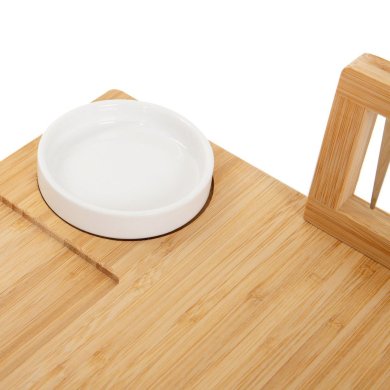 Сервировочная доска для сыра с мисками и приборами Homla RUMI 37x28 см Дерево 214654 фото - 4