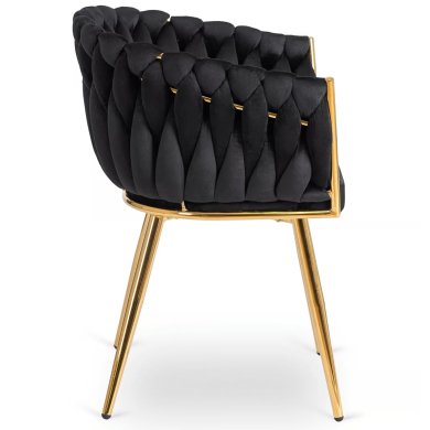 Обідній стілець Mebel Elit CAPI Welur Чорний ME.CAPI/CZ/ZL/V/K фото - 3