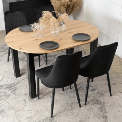 Обеденный стул Mebel Elit BARI Welur Черный ME.BARI/CZ/V/K фото - 10