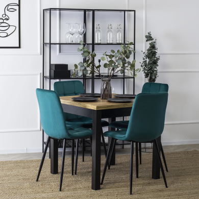 Обеденный стул Mebel Elit PERU Welur Бирюзовый ME.PERU/T/V/K фото - 7