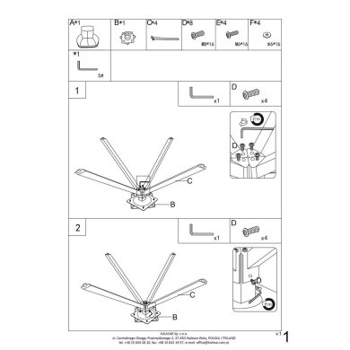 Обеденный стул поворотный Halmar K536 Бежевый V-CH-K/536-KR-BEŻOWY фото - 14