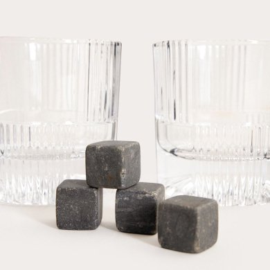 Набор для виски графин с 2 стаканами и кубиками Homla ELEGANZA 940 мл Прозрачный 242851 фото - 2