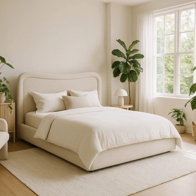 Кровать Mebel Elit HAGA Boucle 160x200 см Серый ME.HAGA/160/P/TB/LOZZPOJ