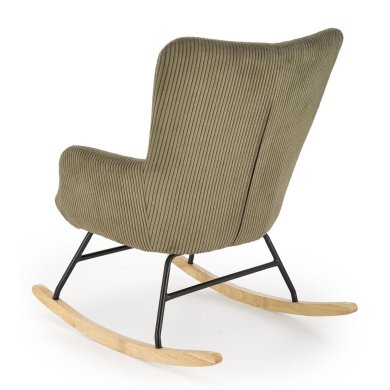 Кресло-качалка мягкое Halmar BELMIRO Оливковый - 2 Кресло-качалка мягкое Halmar BELMIRO Оливковый V-CH-BELMIRO-FOT-OLIWKOWY фото - 2