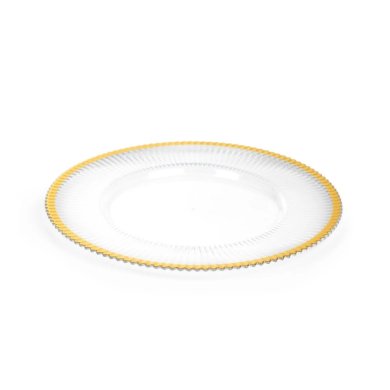 Сервировочная тарелка Homla GOLDEN RANT 33 см Прозрачный 229194 фото - 2