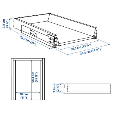 IKEA Ящик MAXIMERA (ИКЕА MAXIMERA) 60221447 фото - 24