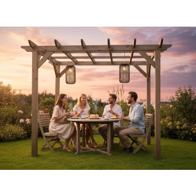 Декоративний світильник на сонячній батареї Garden Line LAP8891 Чорний LAP8891 фото - 4