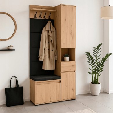 Передпокій Mebel Elit PARMA 80 см Дуб артизан W.PARMA/80/DA/PRZEDPO/ZES фото - 8