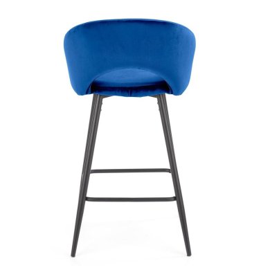 Барный стул Halmar H-96 Velvet Синий V-CH-H/96-GRANATOWY фото - 2