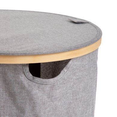 Корзина для белья Homla NELLIE Серый 227438 фото - 3