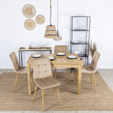 Розкладний обідній стіл Mebel Elit SKUBI Дуб рив'єра - 8 Розкладний обідній стіл Mebel Elit SKUBI Дуб рив'єра B.SKUBI/DR/S фото - 8