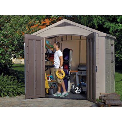 Садовый домик Keter FACTOR 257х182х243 см Бежевый 230451-1 фото - 14