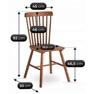 Обідній стілець Mebel Elit GARTON Горіх - 8 Обідній стілець Mebel Elit GARTON Горіх ME.GARTON/O/K фото - 8