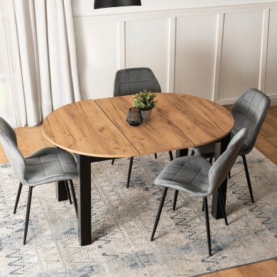 Раскладной обеденный стол Mebel Elit JAMES Дуб крафт W.JAMES/DC/CZ/S фото - 8