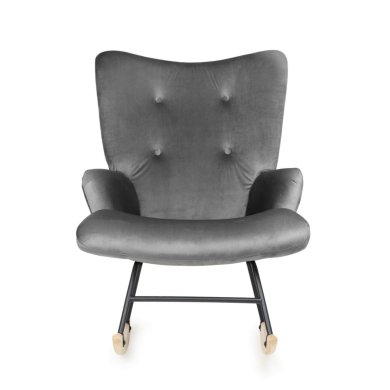 Крісло-качалка м'яке Homla MOSS Сірий - 2 Крісло-качалка м'яке Homla MOSS Сірий 217952 фото - 2