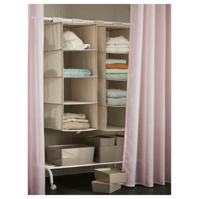 IKEA Тюль STENFRO 145х300 см 2 шт Рожевий (ИКЕА СТЕНФРО) 00594893 фото - 2