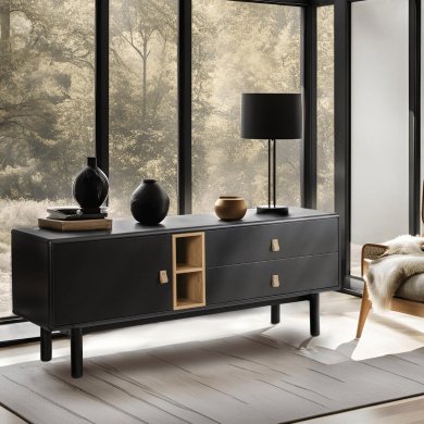 Тумба під ТВ Mebel Elit ARTI Чорний - 5 Тумба під ТВ Mebel Elit ARTI Чорний ME.ARTI/CZ/RTV фото - 5