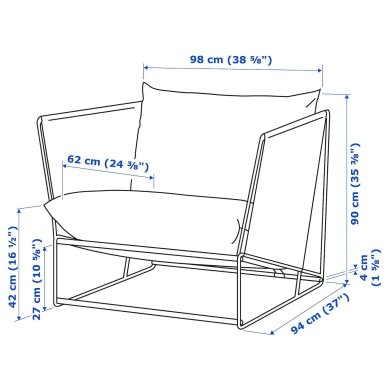 Комплект садових меблів HAVSTEN/LAGASKAR Бежевий - 4 IKEA Комплект садових меблів HAVSTEN/LAGASKAR Бежевий (ИКЕА ХАВСТЕН/ЛАГАСКАР) 59495080 фото - 4