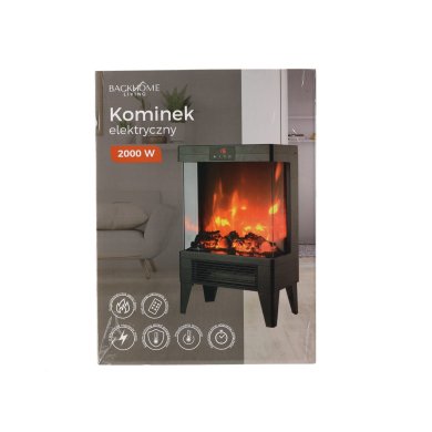 Электрический камин с имитацией пламени Garden Line 2000 Вт Черный FIN7308 фото - 8