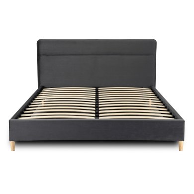 Кровать Mebel Elit NICEA Welur 160x200 см Серый - 3 Кровать Mebel Elit NICEA Welur 160x200 см Серый ME.NICEA/160/P/V/LOZ фото - 3