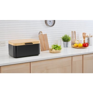 Хлебница Chomik LAURO Черный NEL3192 фото - 5