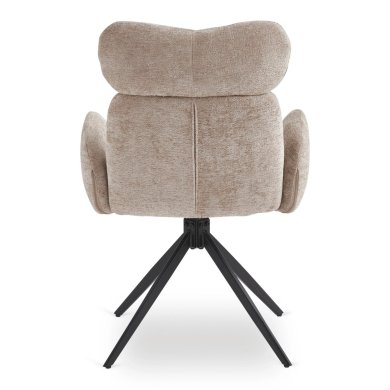 Обідній стілець поворотний Mebel Elit ALVARO Boucle Бежевий ME.ALVARO/BZ/TB/K фото - 5