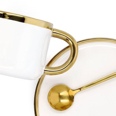 Чашка с блюдцем Homla SINNES 200 мл Белый 200460 фото - 9