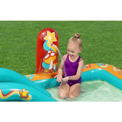 Надувной детский бассейн Bestway 53164 РЕТРО 193х152х74 см Принт BES53164 фото - 4