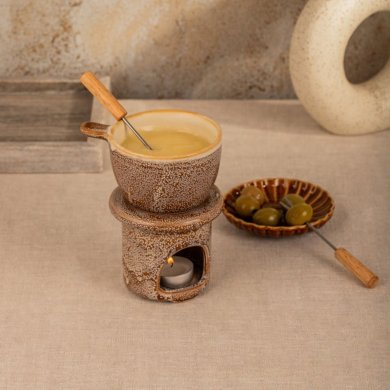 Набір для фондю Homla KROS Коричневий 241422 фото - 4