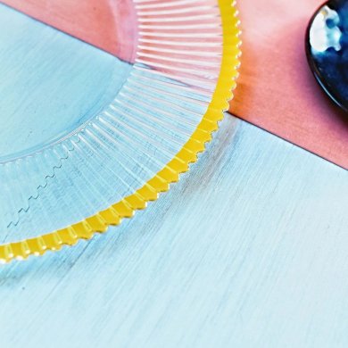 Сервировочная тарелка Homla GOLDEN RANT 33 см Прозрачный 229194 фото - 7