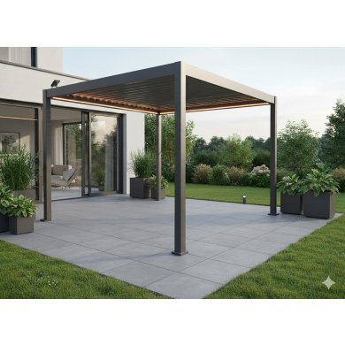 Пергола з LED підсвіткою Garden Line 3x3 м Сірий GOL0555 фото - 5