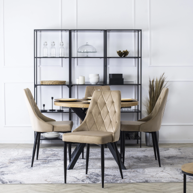 Обідній стілець Mebel Elit CORK Welur Бежевий ME.CORK/BZ/V/K фото - 5