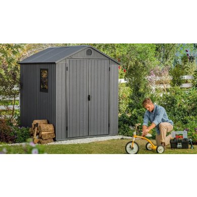 Садовый домик Keter DARWIN 190х182х221 см Серый 249359 фото - 7