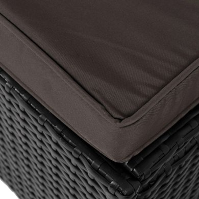 Шезлонг Mebel Elit LARGO Черный ME.LARGO/CZ/RT/OGR/LEZ фото - 5