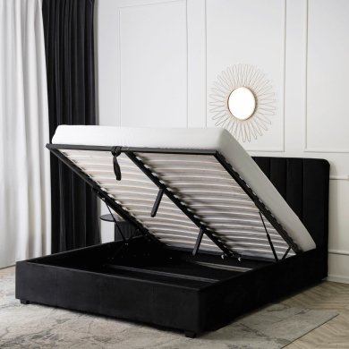 Ліжко Mebel Elit MARI Welur 160x200 см Чорний ME.MARI/160/CZ/V/LOZZPOJ фото - 7