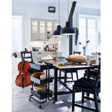 IKEA Обеденный стул NORDVIKEN Черный (ИКЕА НОРДВИКЕН) 40369109 фото - 5