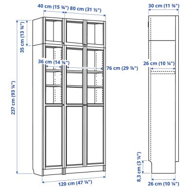 IKEA BILLY / OXBERG (ИКЕА БИЛЛИ/ОКСБЕРГ) 19581895 фото - 2