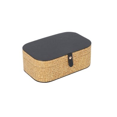 Шкатулка Homla MINER 19x12x7 см | Чорний / Бежевий 164573 фото - 3
