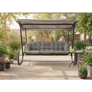 Садовые качели Garden Line 215x130x175 см Серый KRE3125 фото - 6