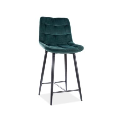 Барний стілець Signal Chic H-2 Velvet Зелений CHICH2VCZ