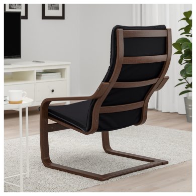 IKEA Крісло-качалка POANG Чоринй (ИКЕА ПОАНГ) 59240833 фото - 5